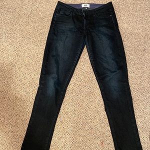 Paige Denim. Straight jean pant. Dark denim. Excellent condition.